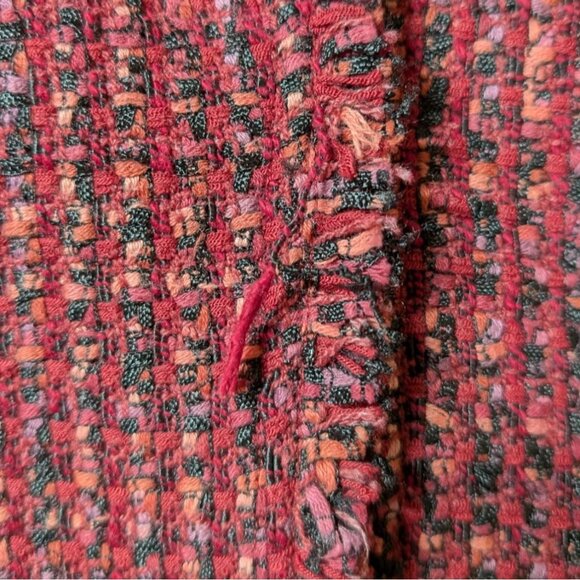 Nic+Zoe Transformative Tweed Jacket Fringe Womens 2X Open Front Cardigan Blazer - Picture 11 of 11